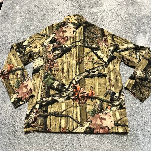 Mossy Oak Break-Up Infinity Jacket Mens Medium Camo Fleece Full Zip Long Sleeve - Picture 3 of 7